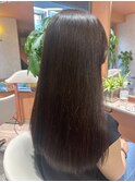 ロング、ケアカラー、髪質改善