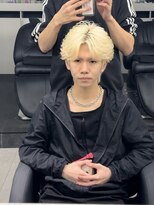 ペレ 渋谷(PELE)&nbsp;MEN’S HAIR/ブルーブラック/フェザーパーマ/渋谷