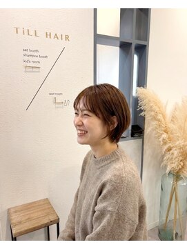 ティルヘアー(TiLL HAIR) コンパクトショート　抜け感