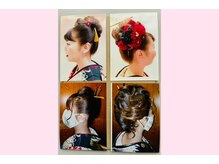 ビューティサロンエツコの雰囲気(成人式の着付けです♪)