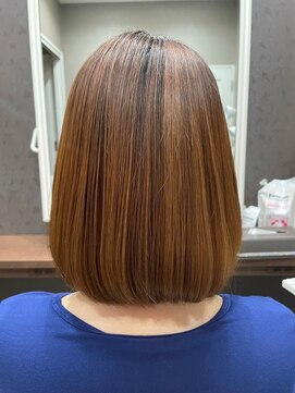 コンセプト 淡路店(concept) 計算されたミディアムカットに、プレミアム髪質改善をプラス♪