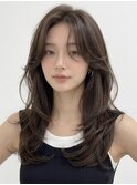 レイヤー ロング ミディアム 顔周り ハッシュカット 表参道 青山