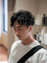 アレアル 広島並木通り店(ALEAR) メンズパーマ/ツイストスパイラル/アップバング/眉毛/アイブロウ