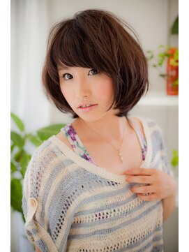 美容室 ファクト(fact) 20代30代★大人可愛い！小顔丸みショートボブ