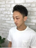 ショートレイヤー クセ毛風パーマ ソフトツーブロック 池袋