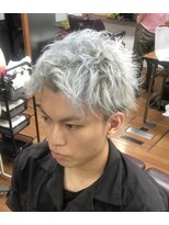 ビューティーボーイ ヤマグチ(BEAUTY BOY Yamaguchi)&nbsp;ホワイトグレージュ~アップバンクショート~