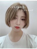 ショート/似合わせカット/ハイトーン