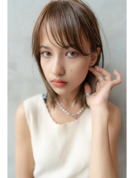 オースティン 錦糸町(AUSTIN) 前髪かき上げイメチェンイヤリングカラーラベンダーカラーくびれ