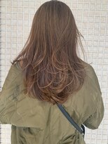 ヘアサロン アプリ(hair salon APPLI) レイヤーロング　☆　透明感ベージュカラー