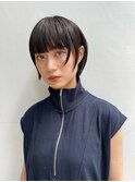前髪ありレイヤーショート顔周りレイヤー