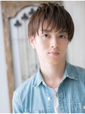 長めバングで一歩リードの栗色ウルフマッシュヘアーS草加