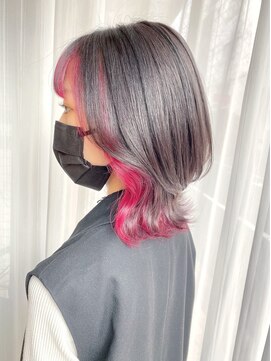 ヘアーアンドスパ フェリーチェ ミチ 野田屋町店(HAIR&SPA felice MICHI) 【felice MICHI 石井あすか】インナーカラー