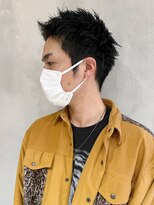 アイティーバイアルバム 藤沢店(IT by ALBUM)&nbsp;黒髪スパイキー_ハイライト波巻き束感ショート_ba441471