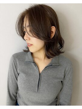 グロウバイニューヨークニューヨーク(Grow by NYNY) 【打越】ボブ×レイヤー×オリーブベージュ