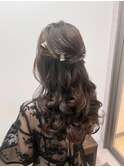 【ハーフアップ】六本木/六本木駅/ヘアセット/早朝/結婚式