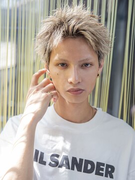 シティ(CITY) 【メンズstyle】ベリーショートニュアンスパーマグレーベージュ