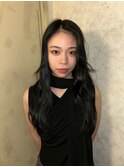 地毛風カラー、顔周りレイヤー