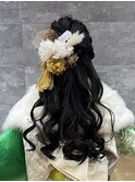 成人式ヘアアレンジ+着付け