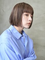ヤイエ 青山店(yiye)&nbsp;大人ボブ大人ショートボブ切りっぱなしボブ前髪あり前下がりボブ