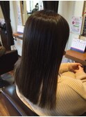 20代30代40代シースルーバングヘア×ショコラアッシュ