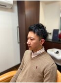 アップバング/七三無造作/ビジネス/ネープレス/刈り上げ/メンズ