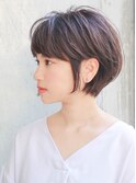 ショートカットくびれショート大人ショートボブ前髪長めショート