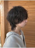 ミディアムウルフシャドウパーマ
