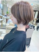 ショートボブ髪型20代30代40代50代前髪あり前髪無し面長丸顔