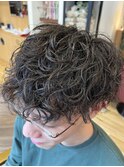 波巻きスパイラルパーマmen'sナチュラル眉毛札幌西区美容室