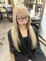 ガルボ ヘアー(garbo hair)&nbsp;プルエクステ 10代 20代 エクステ ハイトーン ブリーチ レイヤー