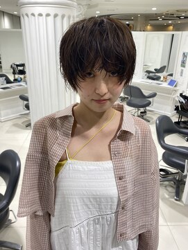 エアー 青山(AIR) 丸みショートシースルーバングくびれショートボブミニボブ