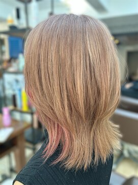 ラブリッシュ(LOVERICHE) ミルクティーベージュ ピンクインナー【浜崎】