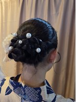 ヘアーメイクサロン ソエル(Sowelu) 浴衣ヘア　みつあみアレンジシニヨン