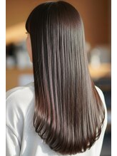 【こだわり7】"いかにも"な縮毛矯正は卒業。地毛のように柔らかい『美髪矯正ストレート』