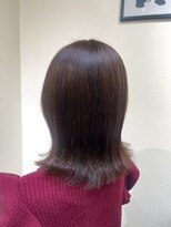 ヘアー ホスピタル ソアン(hair hospital soan)&nbsp;外ハネボブ  ×  王道ブラウン