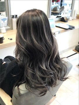 キャパ(CAPA) ハイライトボブ脱白髪染めくびれハンサムショートレイヤー46