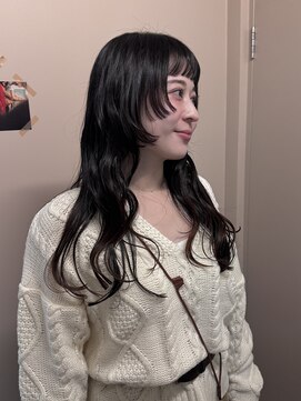 顔まわりレイヤー/切りっぱなし/高松/似合わせ