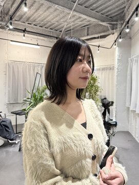 レイヴ(RAVE) ミディアムレイヤー×オリーブグレージュ