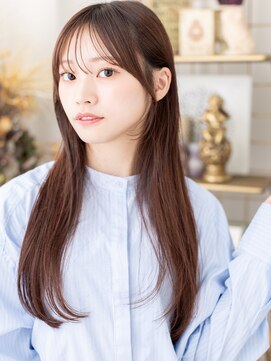 カバーヘア ブリス 大宮西口(COVER HAIR bliss) バレイヤージュカラー小顔レイヤーストレートc7大宮20代30代40代