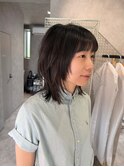 ウルフカット/レイヤーカット/ダークブルー