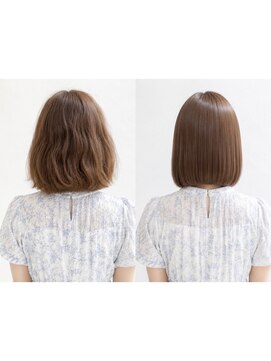 ムーン 仙台一番町店(OON) 縮毛矯正/ビフォーアフター/髪質改善/酸性ストレート/艶髪/仙台