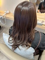 ルーチェココ ブラン(Lu'ce coco blanc)&nbsp;チェリーブラウン透明感ブラウン × ゆるツヤロング