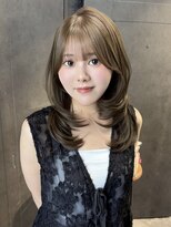イコ(.ico)&nbsp;ブリーチなしオリーブカラー×ミディアムレイヤー