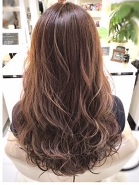 アッシュ 大宮店(Ash) イルミナカラーグレーパープル&ハイライトグラデーションカラー