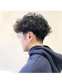 刈り上げ メンズパーマ パーマスタイル  スパイラル