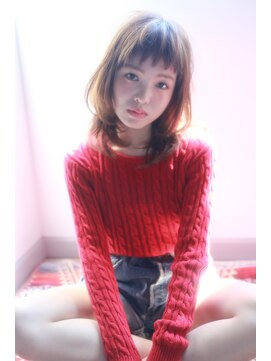 レニーバイエース(LANY by ACE) 【LANY 横浜】ワンカールレイヤーミディ×透けブラウン