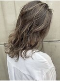 ハイライトカラー_セミウェットウェーブ