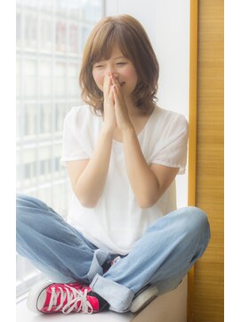 ラフ フロム ガーデン(Laf from GARDEN) 寺尾拓巳　大人かわいいラベージュくびれヘアミディアムボブ