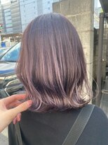 ファンド 千葉(fand)&nbsp;ラベンダーグレー/ぷつっとボブ/マッシュ／センターパート