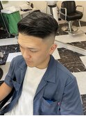 かき上げヘアショートレイアーくせ毛風パーマコンマヘア597